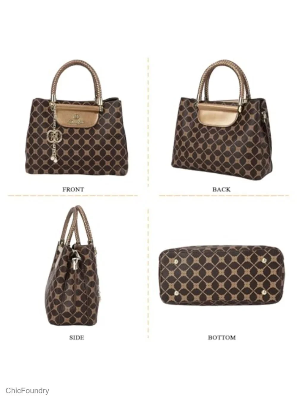 PU Leather Satchel Handbag Top Handle Shoulder Bag Women's Tote Messenger